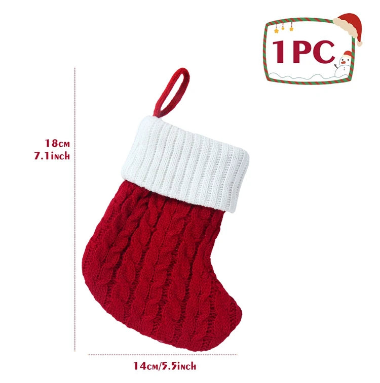 Christmas Alphabet Knitting Socks Christmas Tree Ornaments Christmas Decorations for Home 2023 Navidad Noel 2024 Xmas Gift