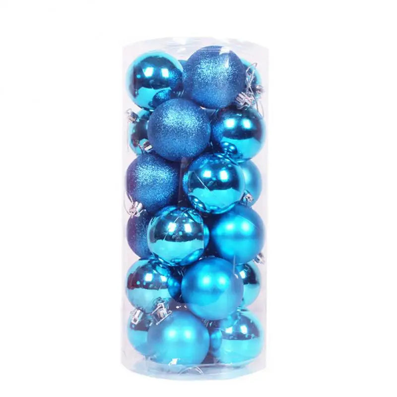 24/36pcs Christmas Ball Christmas Tree Ornament Home Christmas Hanging Pendant New Year Party Decoration Gift Navidad