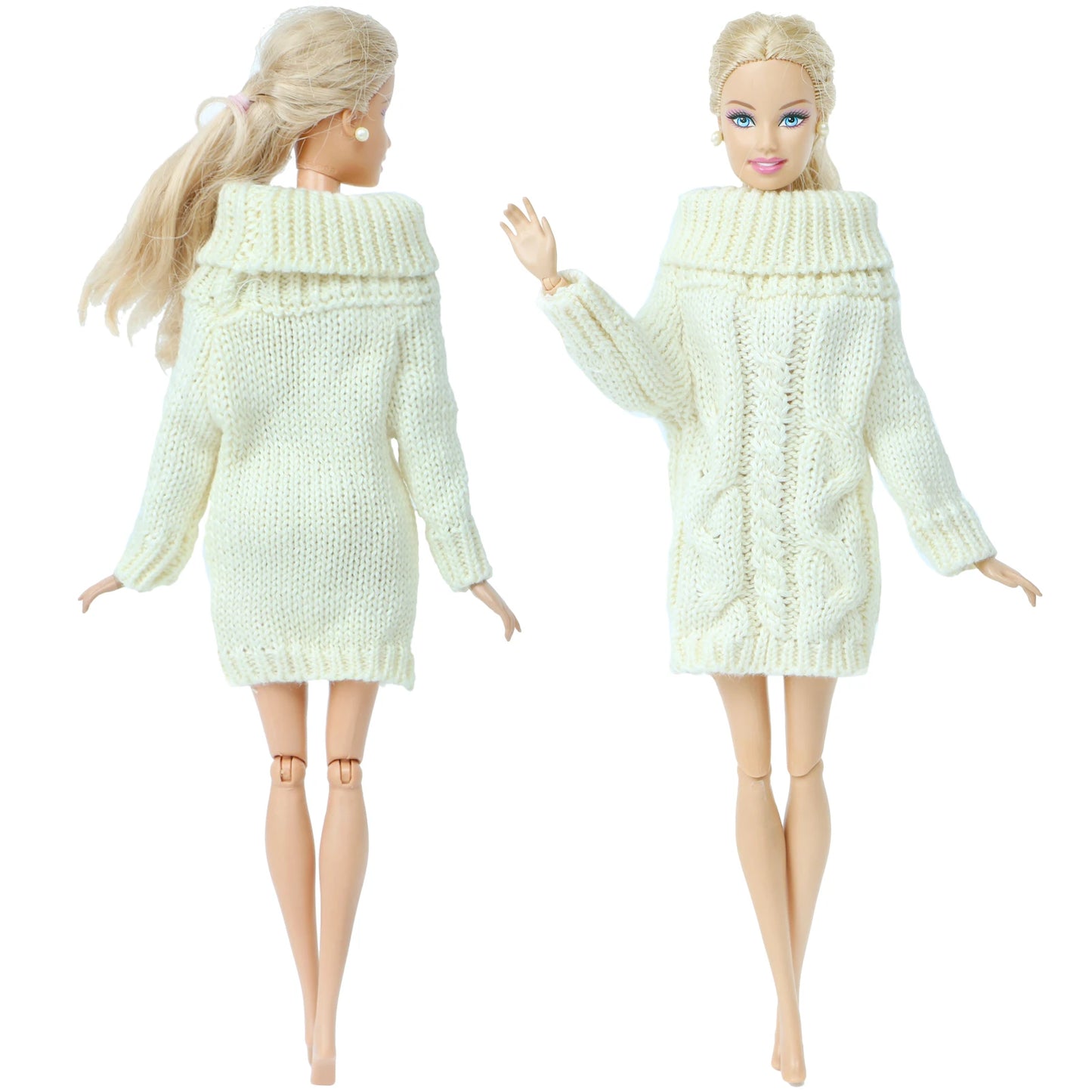 1 Pcs Handmade High Quality Doll Coat Dress Fur Clothes for Barbie Doll Winter Wear Leopard Outfit Doll Accessories Kids Toys