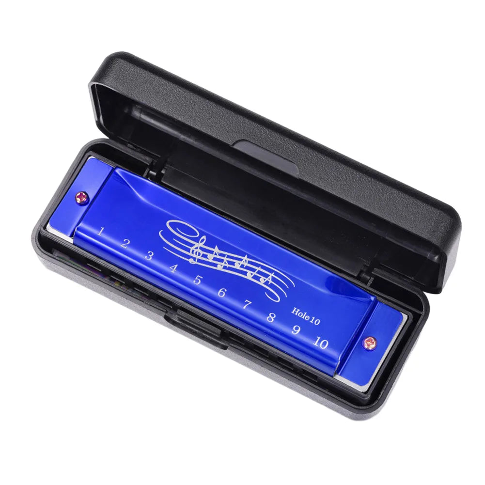 Portable 10 Hole 20 Tone Harmonica Mini Harmonica Early Educational Music Instrument Toys Easy Learning Adults Children Gift