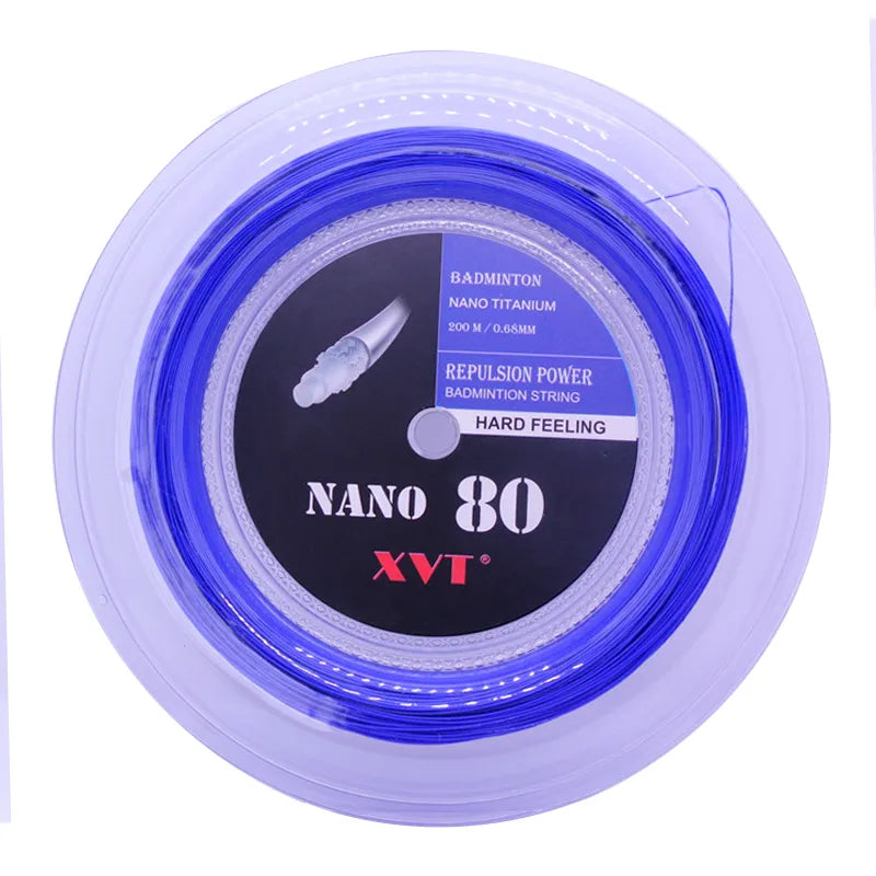 XVT 80 Hard Feeling 28-30lbs 200 Meters Badminton String / Badminton Racket String