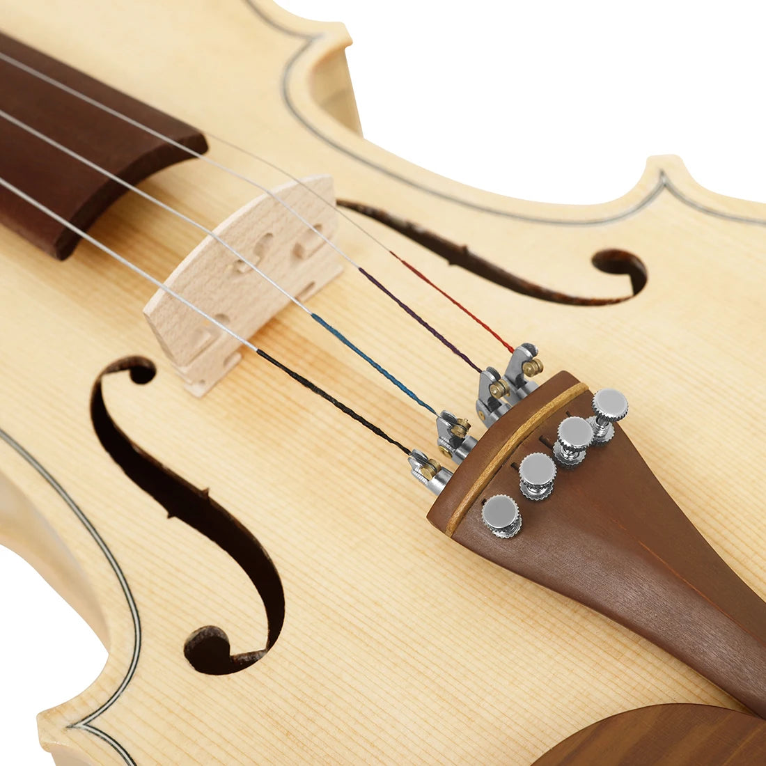 Astonvilla 4/4 Violin Maple Tiger Stripe Violin Set With Case Bow Violin for Beginners Professionals Stringed Instrument