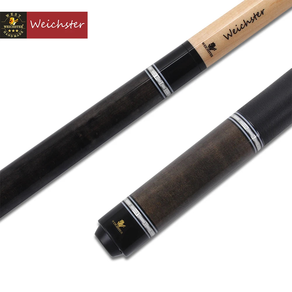 Weichster 58" 2 Piece Billiard Pool Cue Stick 19oz to 20oz 13mm Tip With Linen Wrap