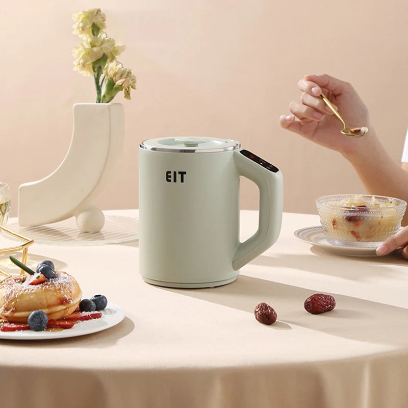 800ml Smart Electric Kettle Multifunctional Health Pot Portable Thermo Pot Teapot Electric Stewing Soup Cup Boiling Cup 220V