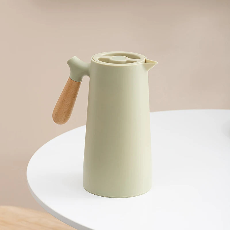 1000ML Insulation Kettle Hot Water Bottle With Handle Nordic Style Large Capacity Thermos Removable Teapot Household Coffee Pot