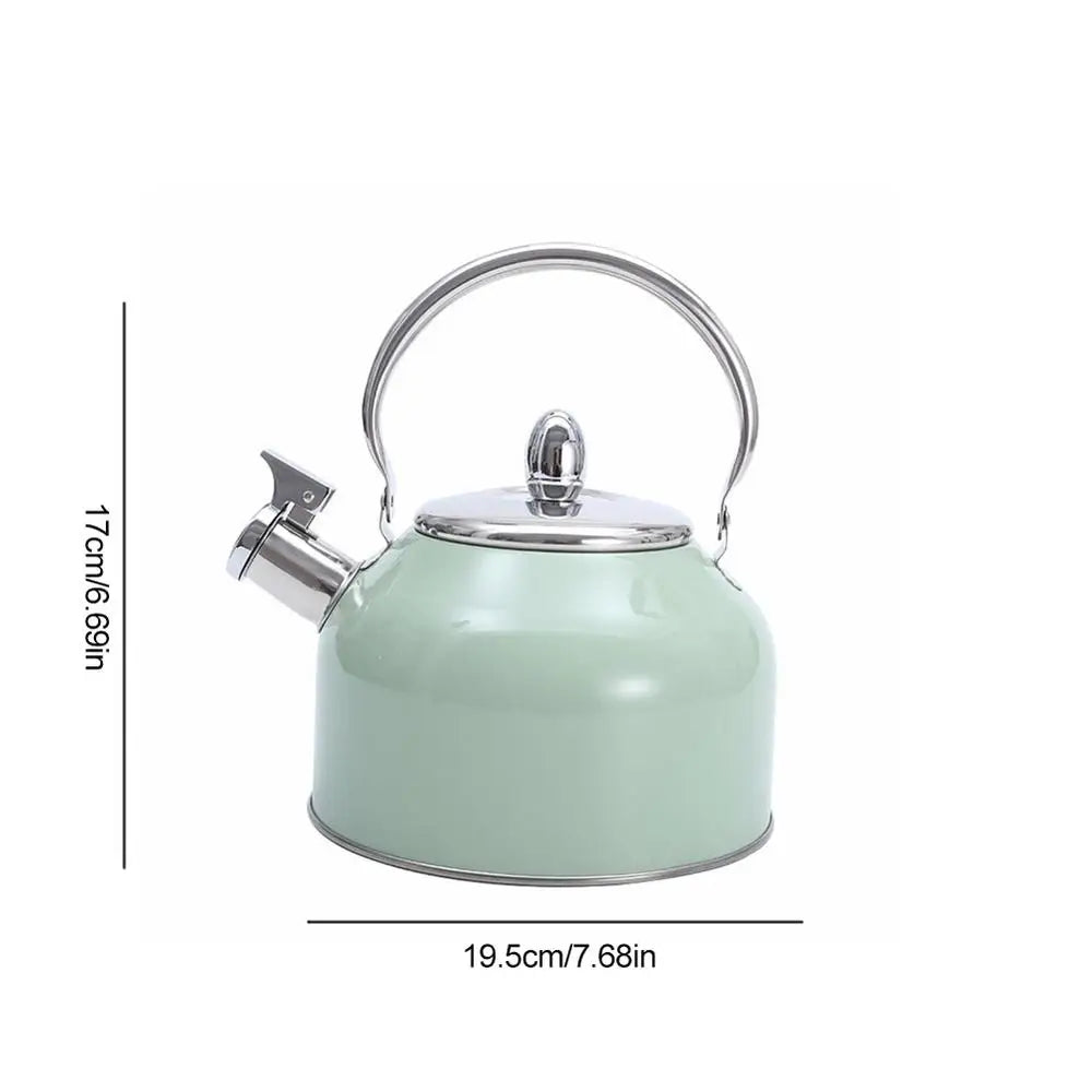 Whistling Kettle 2.5L Stainless Steel Whistle Tea Kettle Water Bottle Tea Pot Kitchenware for Gas Stove Induction Cooker