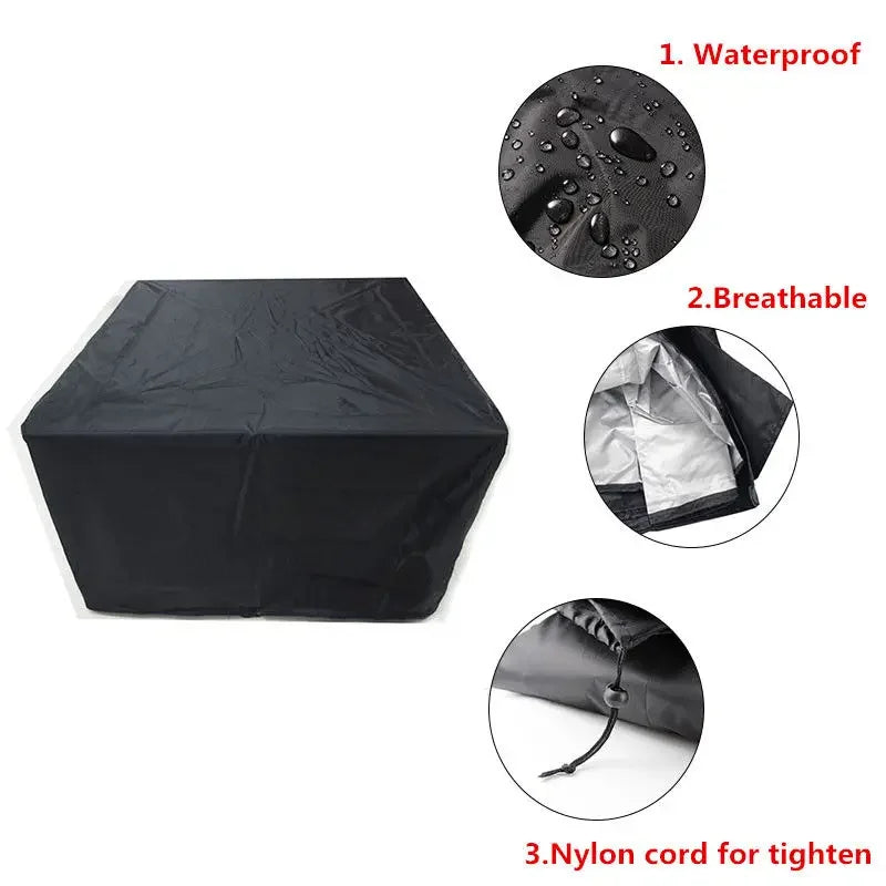 Outdoor Waterproof Dustproof Snow Furniture Cover Case Tarpaulin Garden Patio Coffee Table Chair Waterproof Sofa Set Protection