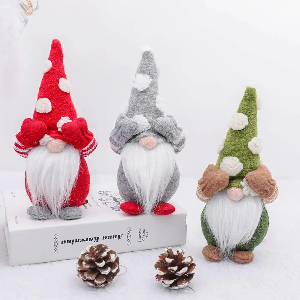 QIFU Christmas Doll Ornaments 2024 Merry Christams Decor for Home Cristmas Decor Xmas Gifts Happy New Year 2025 Navidad Noel