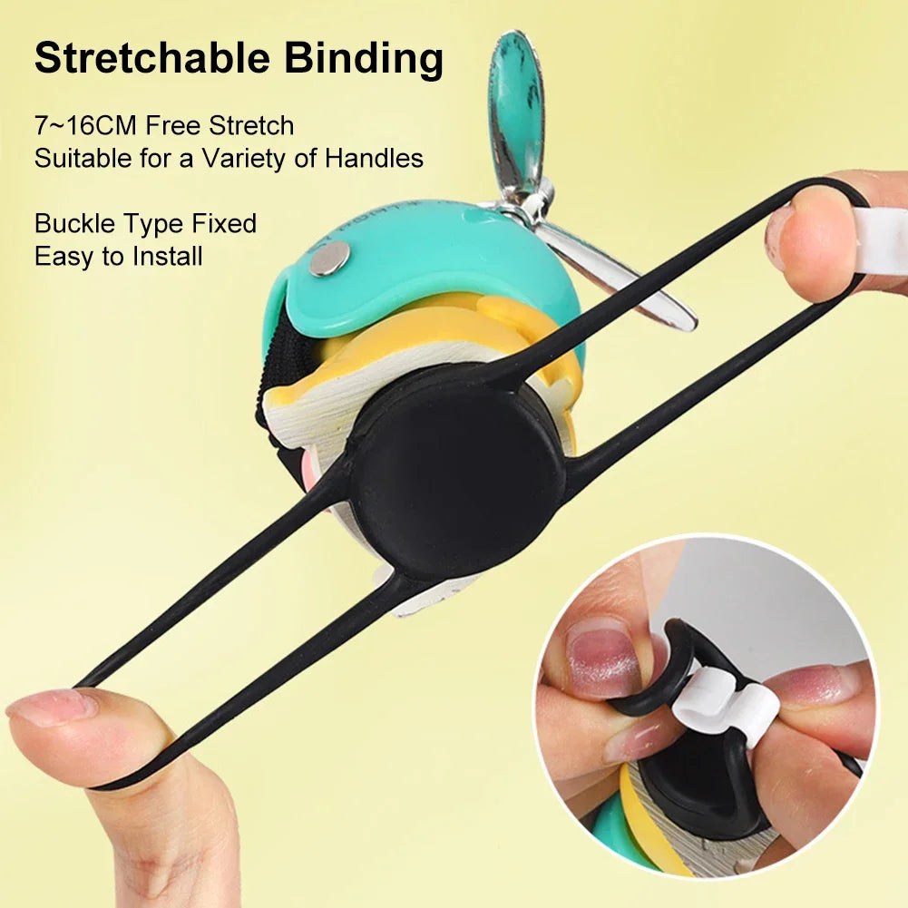 Motorcycle Handlebar Decoration Bike Electric Cute Panda Cartoon With Helmet Airscrew Ornaments Toy Riding Equipment Accessories