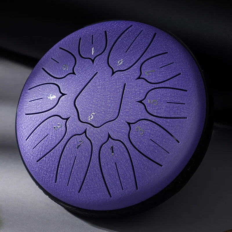 6 Inch 11 Notes Tongue Drum Beginner Professional Musical Percussion Instruments Practice Accessory Small Portable Tongue Drums