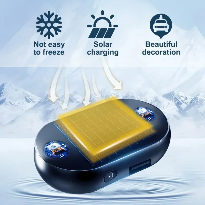 Car Snow Antifreeze Car Electromagnetic Molecular Defroster Front Rear Windshield Car Snow Removal Instrument Solar Antifreeze