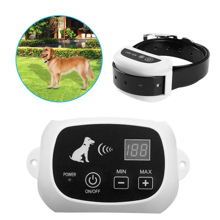 Retail Wireless Electric Dog Pet Fence Containment System Transmitter Collar Waterproof Drop Shipping 27g9