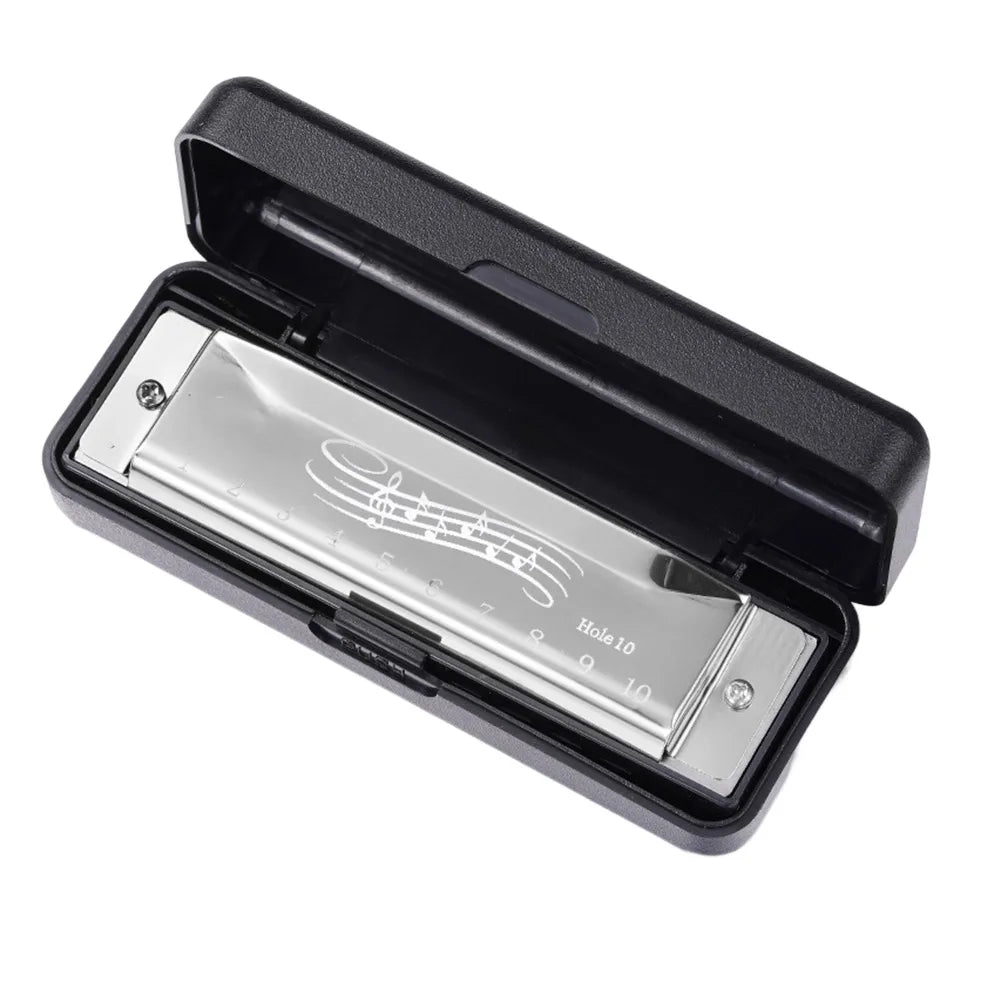 Portable 10 Hole 20 Tone Harmonica Mini Harmonica Early Educational Music Instrument Toys Easy Learning Adults Children Gift