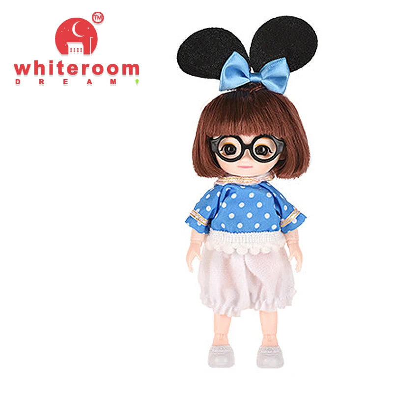 Doll for Girl Baby Doll Toys Children Kid Boy Toy PC Lover Holiday Gift Full Set Bjd 1/12 Mini Dolls Baby Clothes Dress Up
