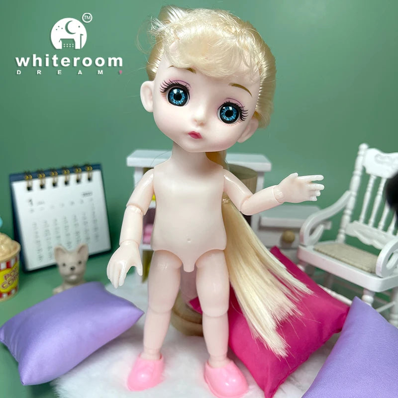 Doll for Girl Baby Doll Toys Children Kid Boy Toy PC Lover Holiday Gift Full Set Bjd 1/12 Mini Dolls Baby Clothes Dress Up