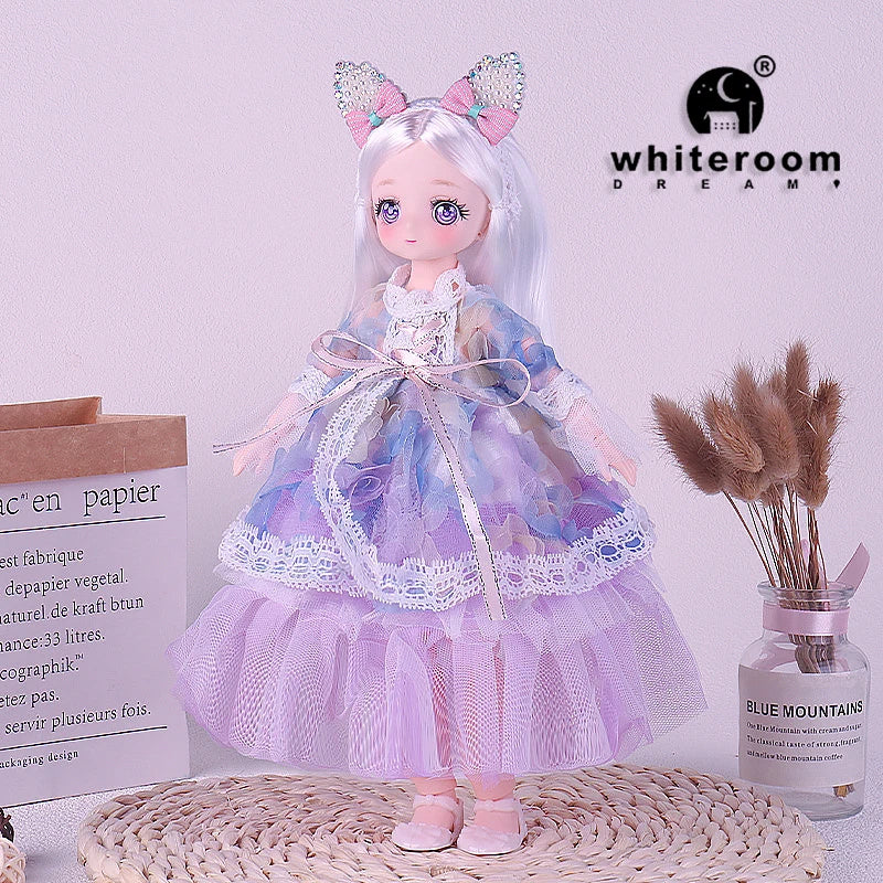 1/6 Bjd Doll Wedding Dress Anime Action Figures Full Set Spherical Jointed Doll for Children's Toys Girl Cosplay Free Shipping