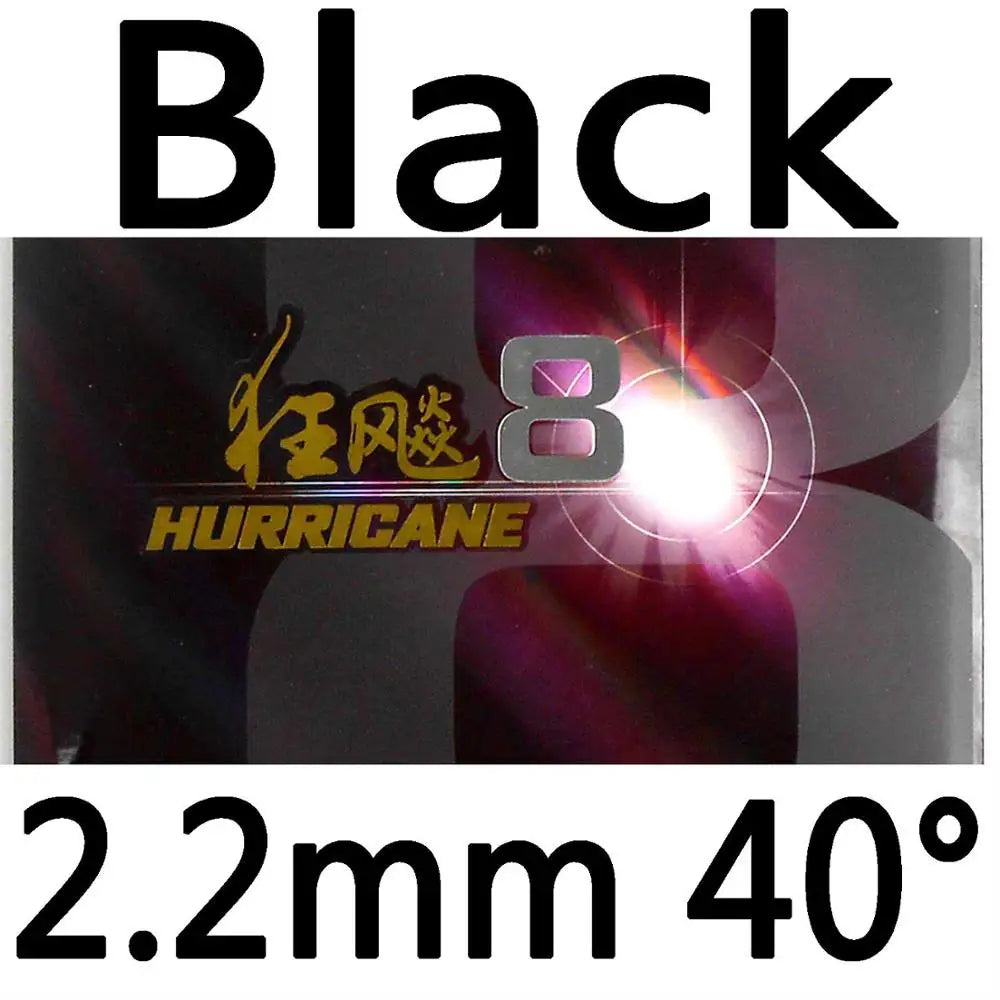 DHS Hurricane 8 Hurricane8 Pips in Table Tennis Rubber With Sponge PingPong Rubber