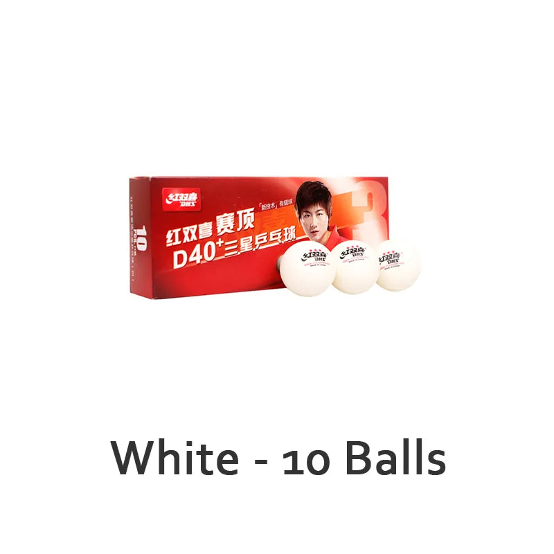 DHS 3 Star D40+ Table Tennis Ball 3-Star Seamed ABS Balls Plastic Poly Original DHS 3 STAR Ping Pong Balls ITTF Approved