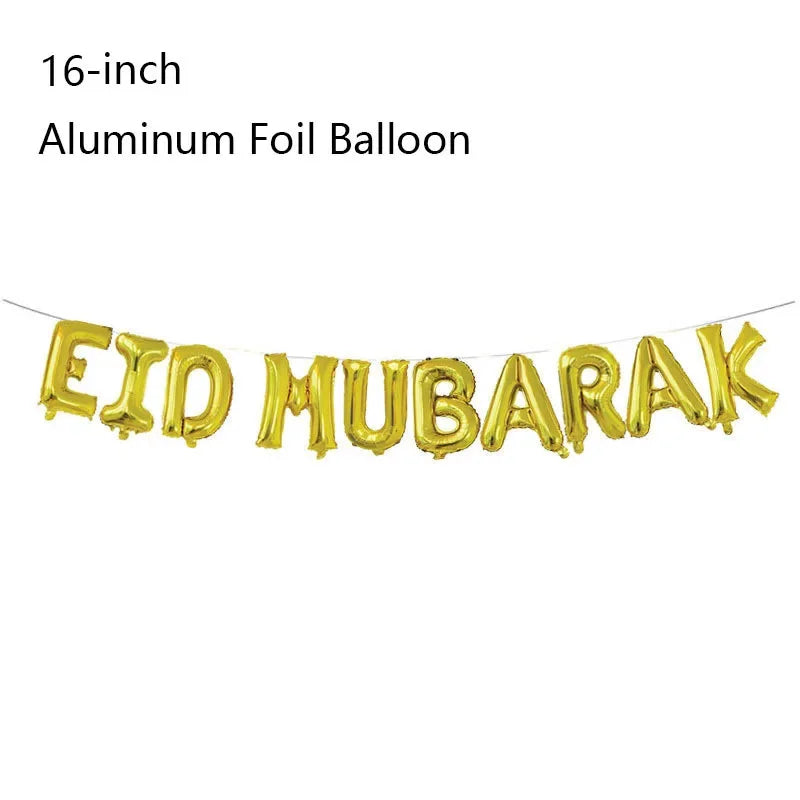 1Set Eid/Hajj Mubarak Latex Balloon Ramadan Kareem Decor Umrah Mubarak Muslim Islamic Hajj Festival Party Supplies 2025