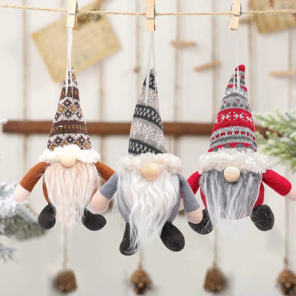 QIFU Christmas Doll Ornaments 2024 Merry Christams Decor for Home Cristmas Decor Xmas Gifts Happy New Year 2025 Navidad Noel