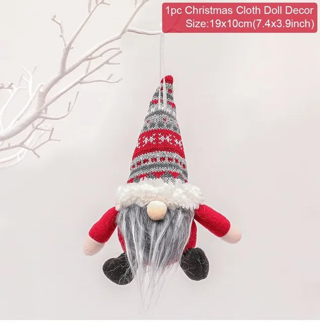 Christmas Faceless Gnome Christmas Ornaments Merry Christmas Decoration for Home Navidad Pendants Cristmas Gifts New Year 2023