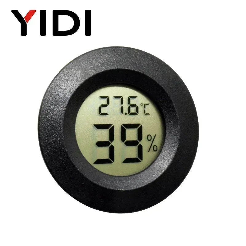 Mini Digital LCD Thermometer Hygrometer Gauge Freezer Tester Temperature Sensor Humidity Meter Detector Monitor Indoor Pet Car