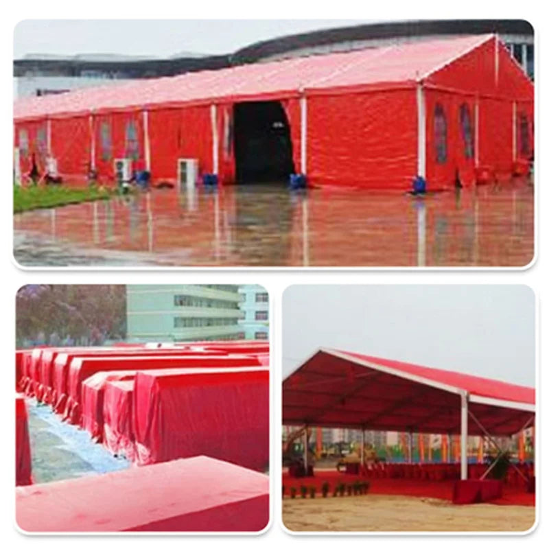 Thick 0.32mm China Red Rainproof Cloth Waterproof Tarpaulin Garden Canvas Outdoor Awning Sunshade Cloth Succulent Plants Cover