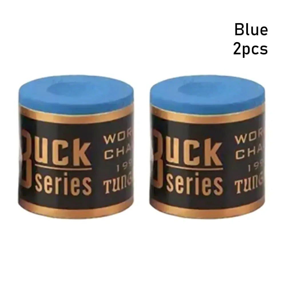 2pcs/Set No-Slip Billiard Chalks Pool Cue Stick Chalk Snooker Easy Powder Billiard Chalk Pool Sport Accessories Blue Green Red
