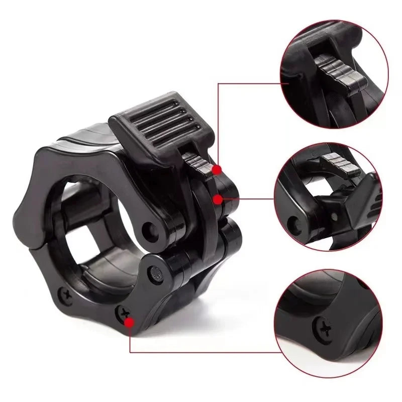1pcs Spinlock Collars Barbell Collar Lock Dumbell Clips Clamp Weight Lifting Bar Gym Dumbbell Fitness Body Building 25/28/30mm