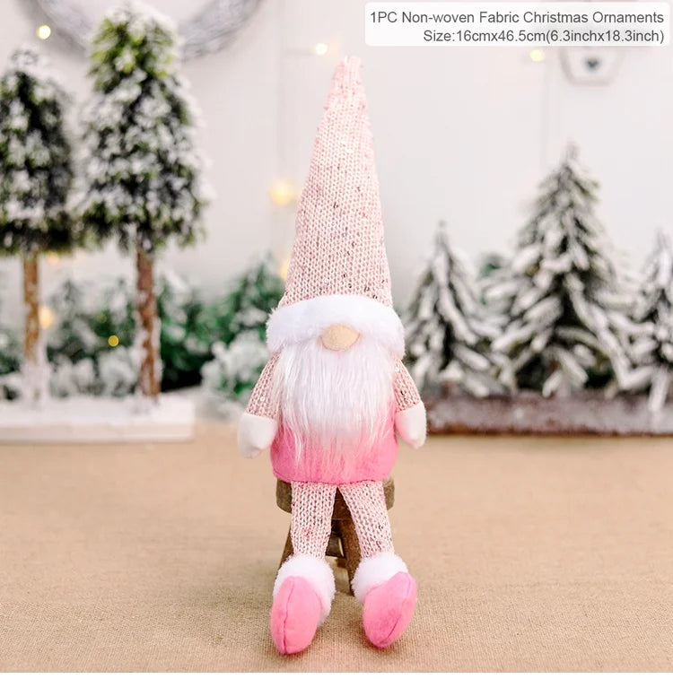 QIFU Christmas Doll Ornaments 2024 Merry Christams Decor for Home Cristmas Decor Xmas Gifts Happy New Year 2025 Navidad Noel