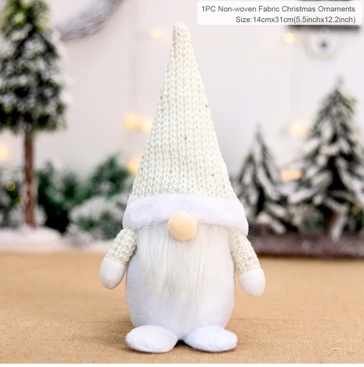 QIFU Christmas Doll Ornaments 2024 Merry Christams Decor for Home Cristmas Decor Xmas Gifts Happy New Year 2025 Navidad Noel