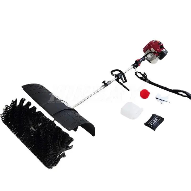 Snow Plow 2 Stroke Gasoline Snow Removal Equipment With Backpack Villa Football Lawn Grass Brushing Machine Garden Accessories