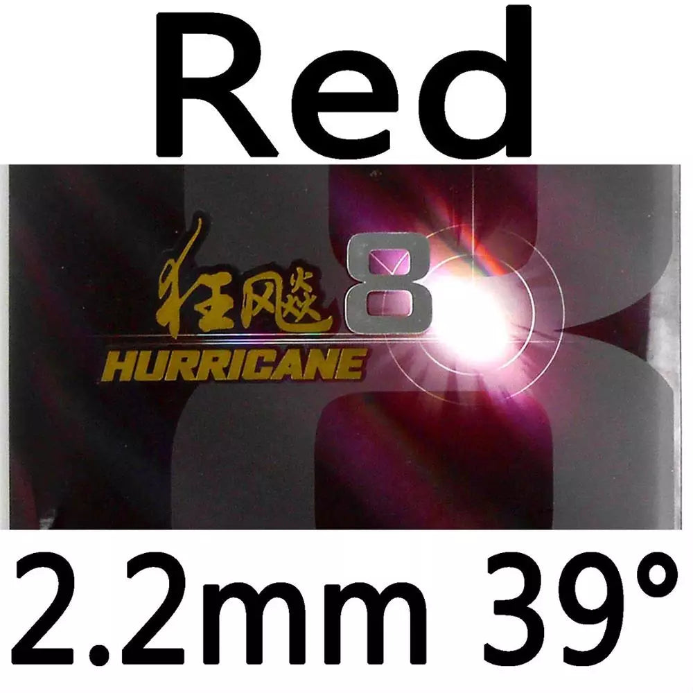 DHS Hurricane 8 Hurricane8 Pips in Table Tennis Rubber With Sponge PingPong Rubber