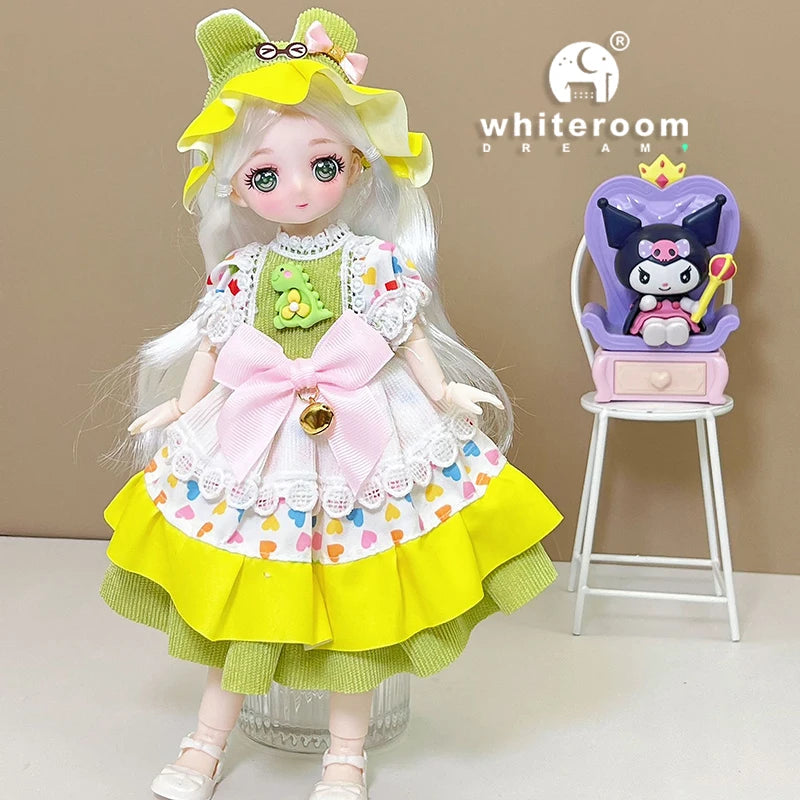 1/6 Bjd Doll Wedding Dress Anime Action Figures Full Set Spherical Jointed Doll for Children's Toys Girl Cosplay Free Shipping