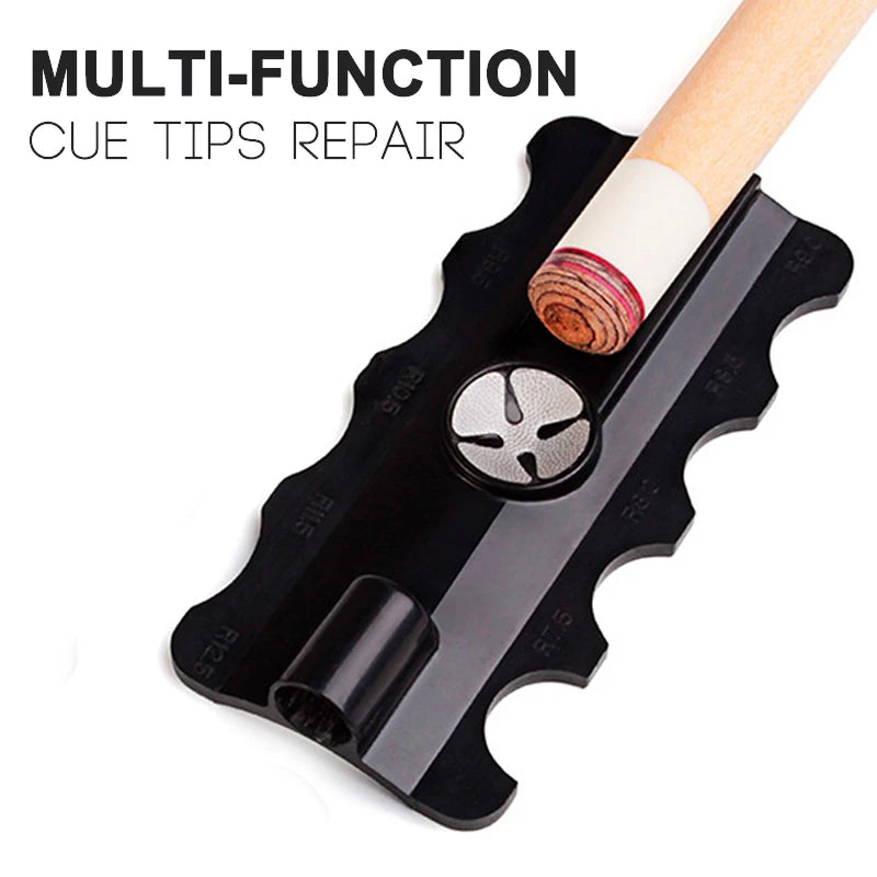 Multi-Function Billiard Accessories, Pool Cue Tips Repair Tool, Snooker Burnisher, Shaper Tapper, High Practicability, EasyCarry