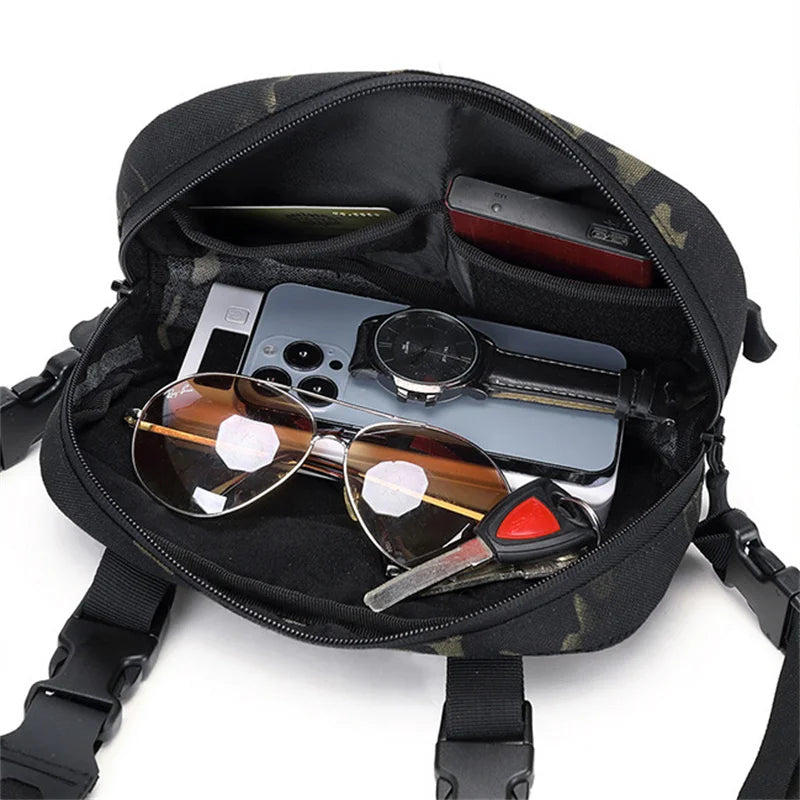New Fishing Chest Bag Men Training Bags Waterproof Molle Nylon Climbing Camping Backpacks Outdoor Travel Vest Backpack Waist Bag