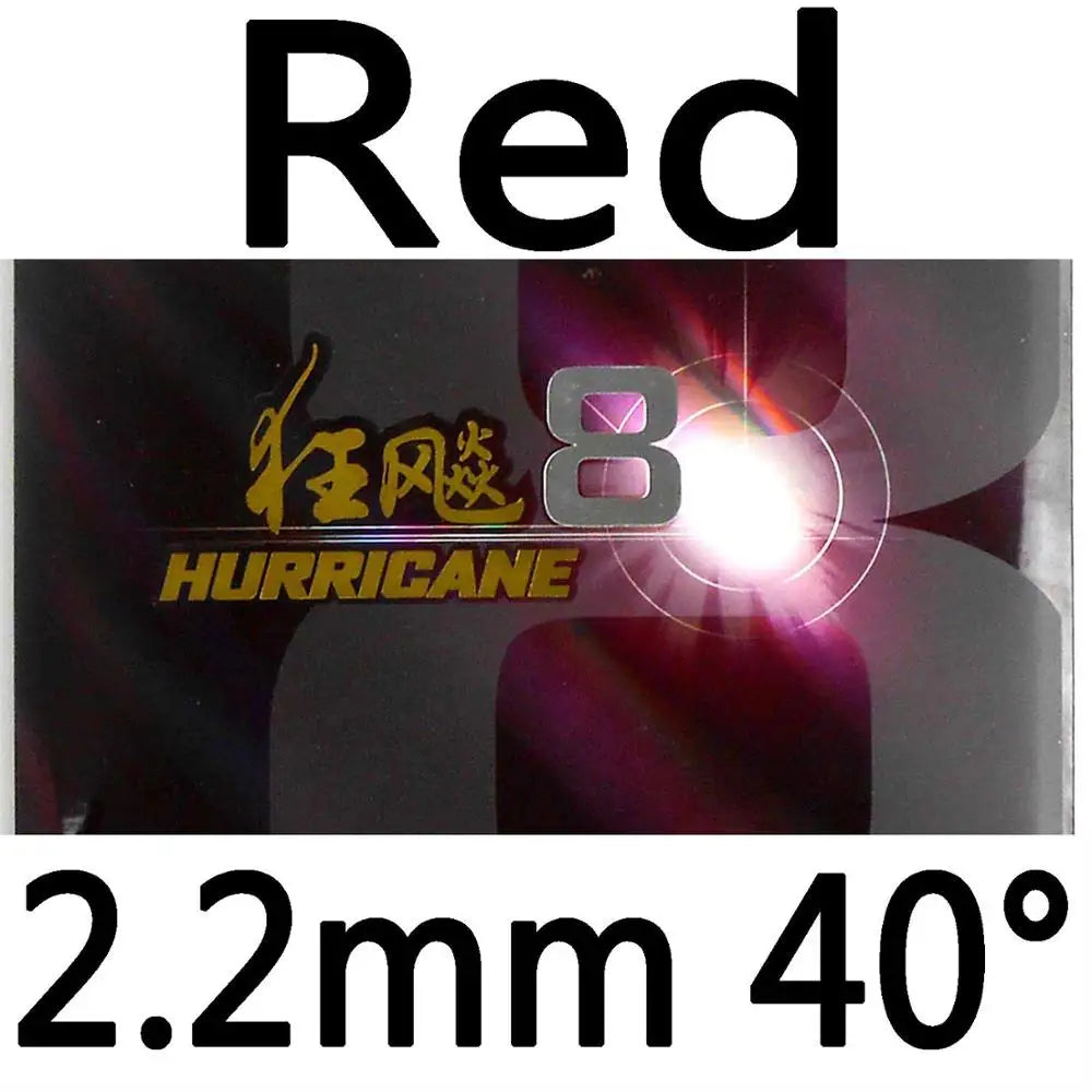 DHS Hurricane 8 Hurricane8 Pips in Table Tennis Rubber With Sponge PingPong Rubber