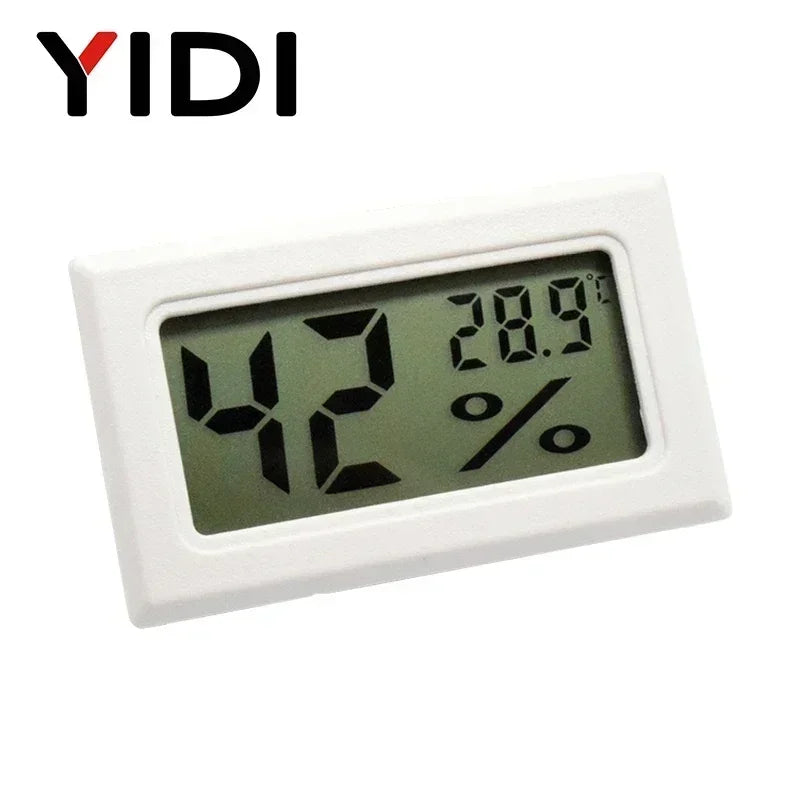 Mini Digital LCD Thermometer Hygrometer Gauge Freezer Tester Temperature Sensor Humidity Meter Detector Monitor Indoor Pet Car