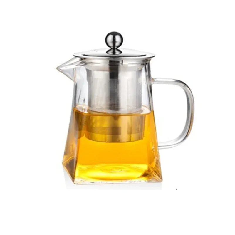 Glass Teapot With Infuser Tea Set Kettle Maker Infusers Jug Teaware Kitchen Dining Bar Home Tea Kit Glass Teapot Samovar