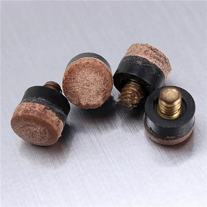 10/20pcs Set 10mm High Quality Screw on Cue Tips for Billiard Pool Cue Stick and Snooker Cue Replacement Parts Stick Repair Tool