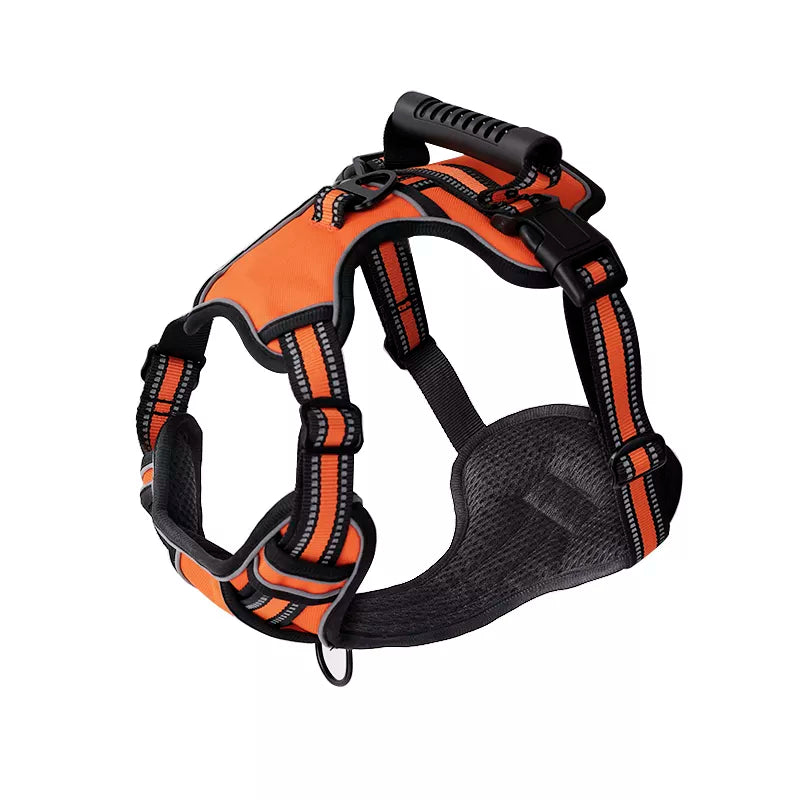Dog Harness No Pull Breathable Reflective Dog Harness Vest With Handle for Small Large Dogs Outdoor Walking Training Supplies