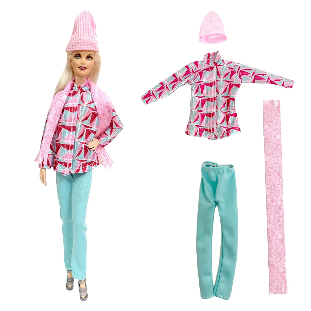NK Official Mix Style Clothing Fashion Clothing Soft Fur Coat Doll Dress Casual Wear Clothes for Barbie Doll Accessories JJ