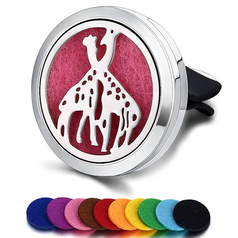 Car Air Freshener Car Perfume Diffuser Clip Car Air Auto Vent Freshener Essential Oil Perfume Locket (No Fragrance) C002