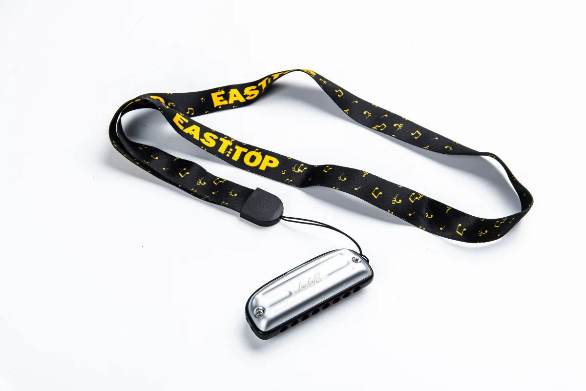East Top Blues Harmonica Key of C 8 Hole Professional Mouth Organ Harmonica for Adults, Professional Player, Beginners and Gifts