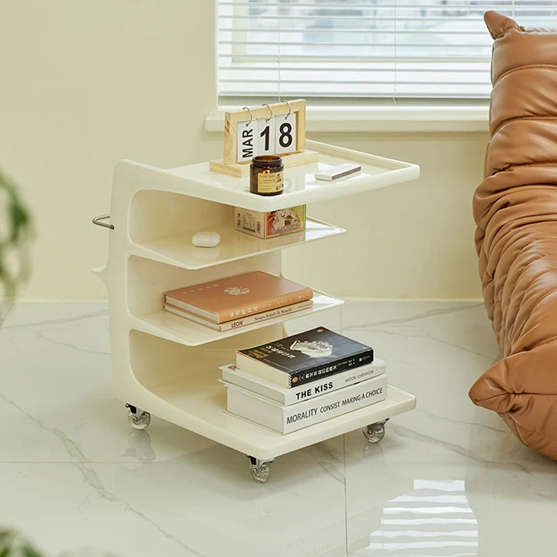 Unique Acrylic Side Table Nightstands Mobile Small Dining Coffee Table Hotel Center Mesa Auxiliar Salon Living Room Furniture