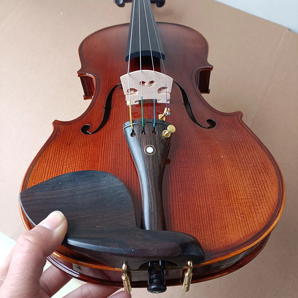 High Flame Maple Handmade Violin 4/4 3/4 1/2 1/4 바이올린 كمان Stradivari Vionlino Set Beginner Professional Musical Instrument
