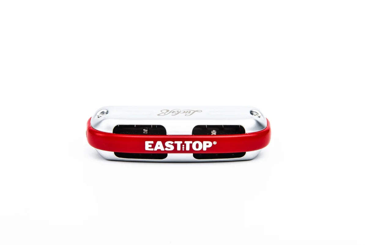 East Top Blues Harmonica Key of C 8 Hole Professional Mouth Organ Harmonica for Adults, Professional Player, Beginners and Gifts