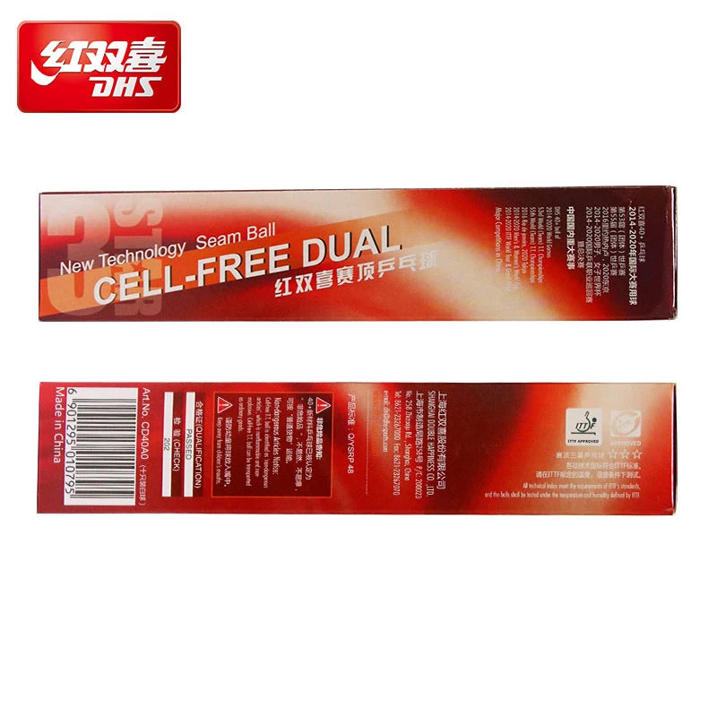 DHS 3 Star D40+ Table Tennis Ball 3-Star Seamed ABS Balls Plastic Poly Original DHS 3 STAR Ping Pong Balls ITTF Approved