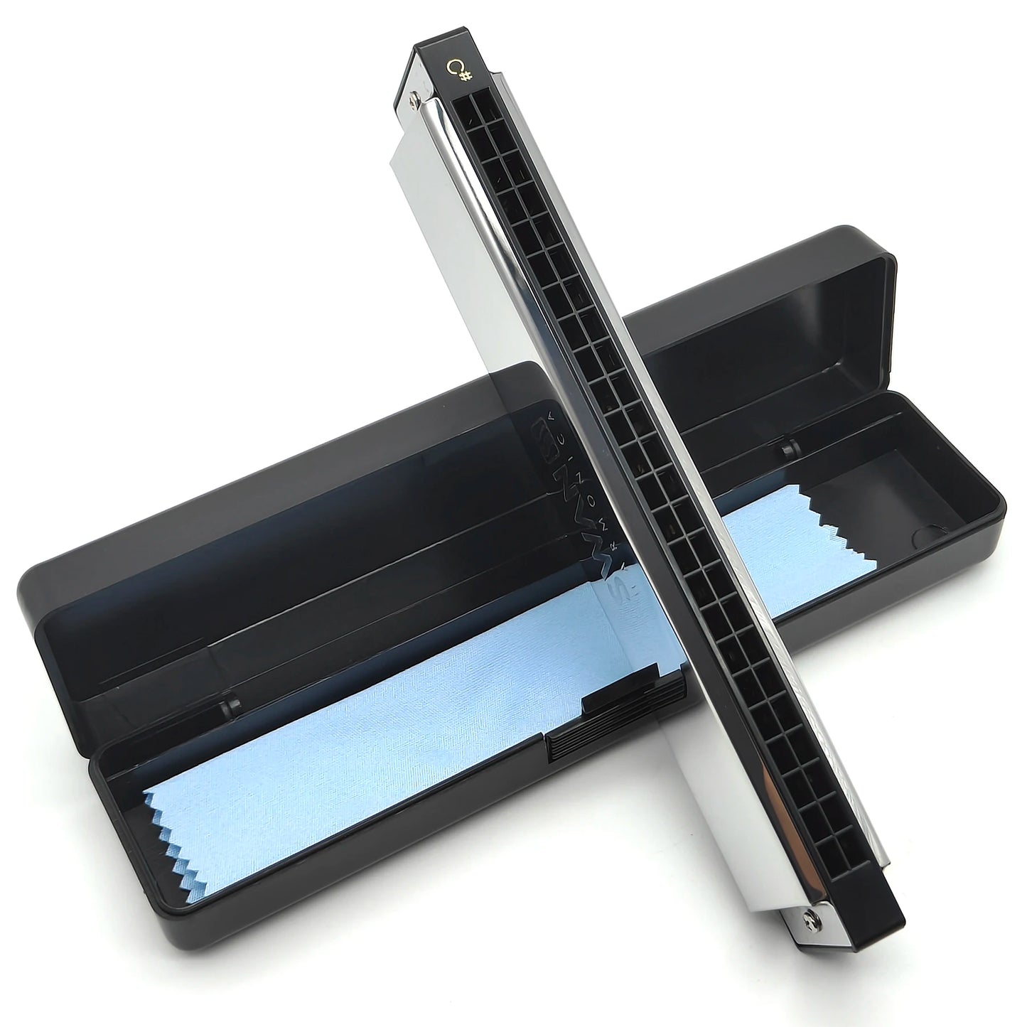 Swan Harmonica 24 Hole Polyphonic Harmonica C Key a/B/D/E/F/G/a #/C #/D #/F #/G # Professional Tremolo Harmonica for Beginners