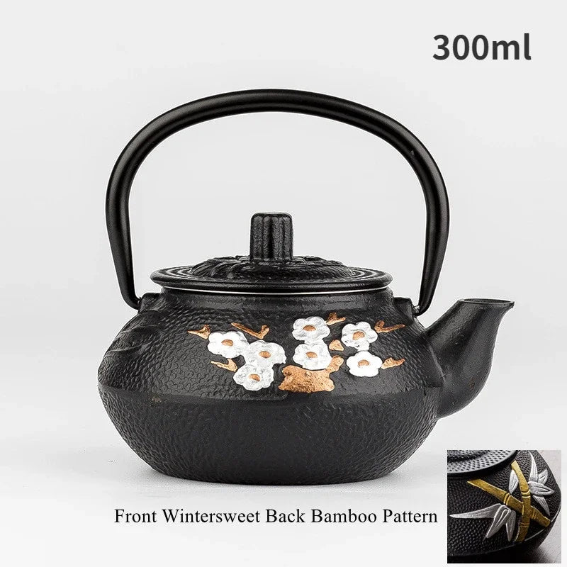 Cast Iron Teapot, Water Boiling Kettle, Healthy No Coating, Household Tea Making Pot, Teaware, Japanese Tetsubin, Iron Bottle
